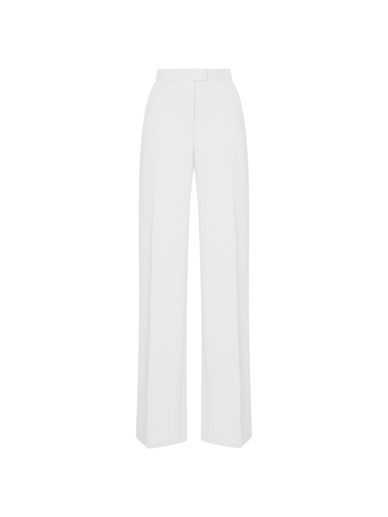 Straight crepe pants White RC23S045X002 - buy at the online boutique  RozieCorsets